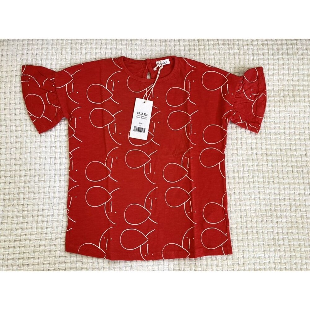 NWT Picnik Barcelona Red Bell Sleeve Dress